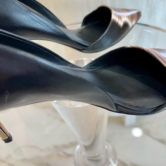 Rebecca Minkoff Black and Gold Heels - Picture 8 of 9